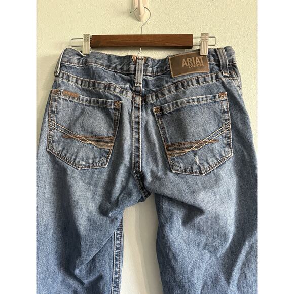 Ariat M4 Jeans Men's Size 32x34 Blue Relaxed Bootcut Mid Rise lock loop - Picture 5 of 6